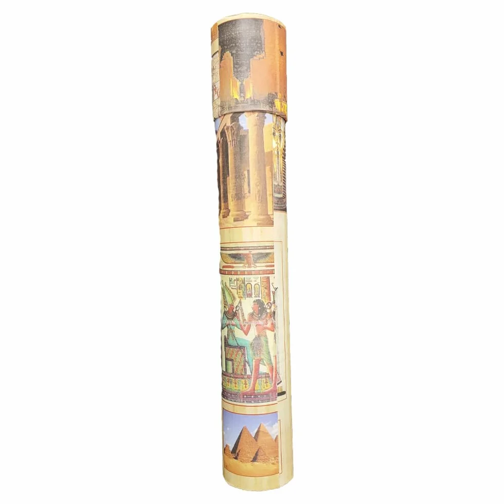 Horus Artesanía de Egipto Set di 3 papiri egiziani Originali Realizzati e Dipinti a Mano in Egitto. Ognuno Misura Circa 33x43 cm