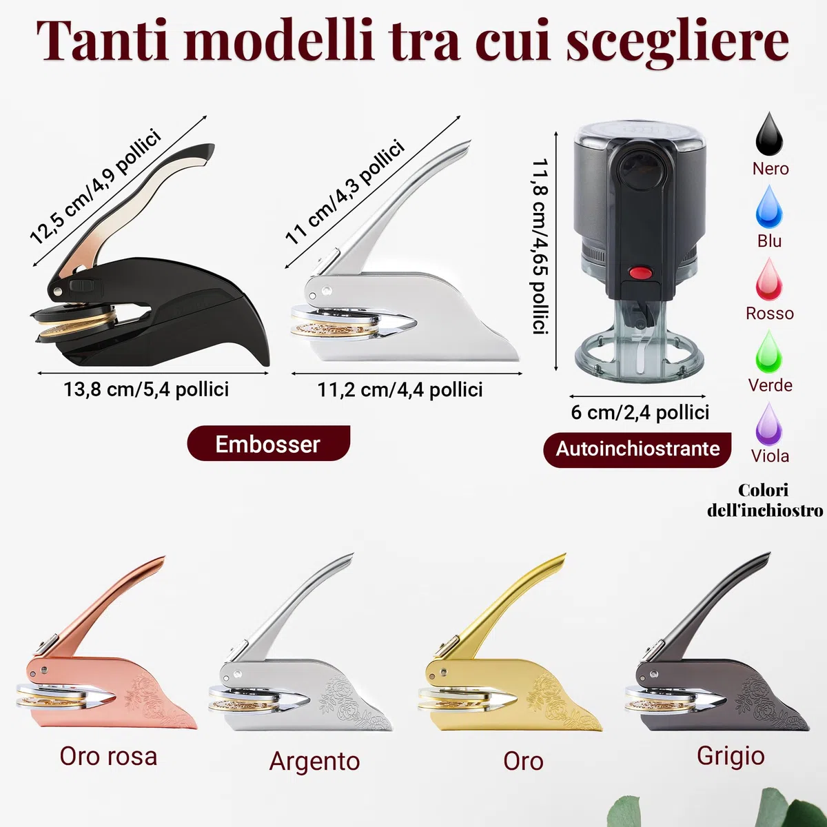 Easycosy Embosser per Libri Personalizzato, Mini Goffratrice Personalizzata con Testo, Timbri per Nome Personalizzati, Ex Libris Timbro, Idee Regalo per Carte, Biblioteche, Buste
