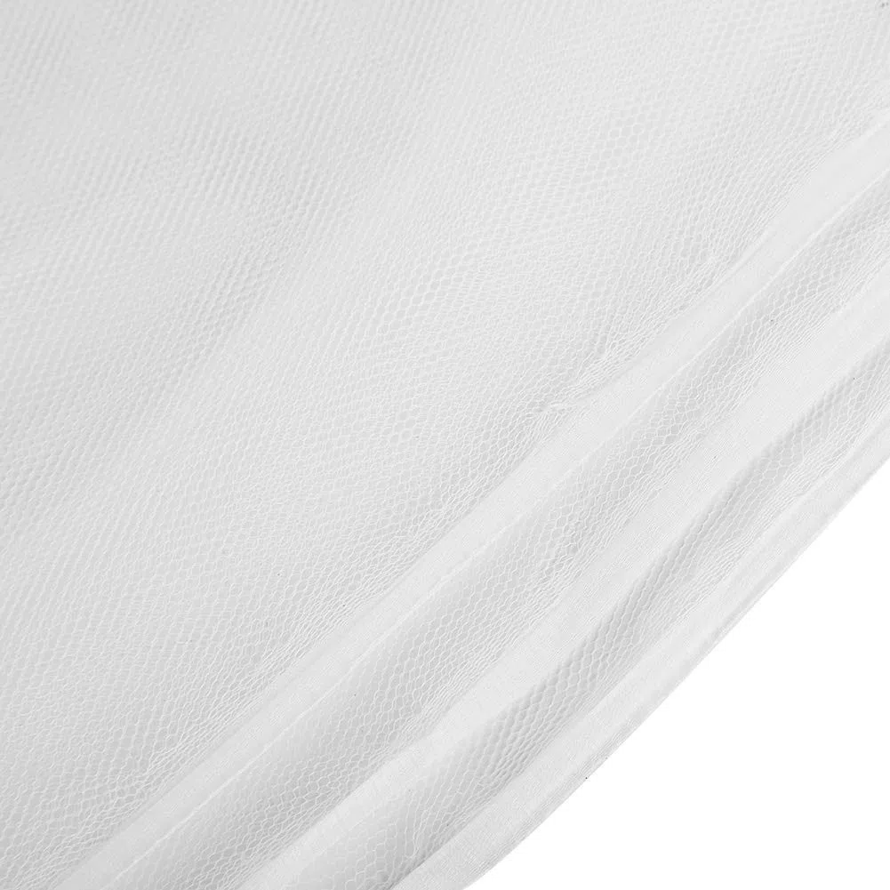 Zanzariera, Zanzariera per Letto a Baldacchino Angolare a 4 Posti Letto per Dormitorio per Studenti. Zanzariera Bianca a Doppia Rete(95x195x150cm)