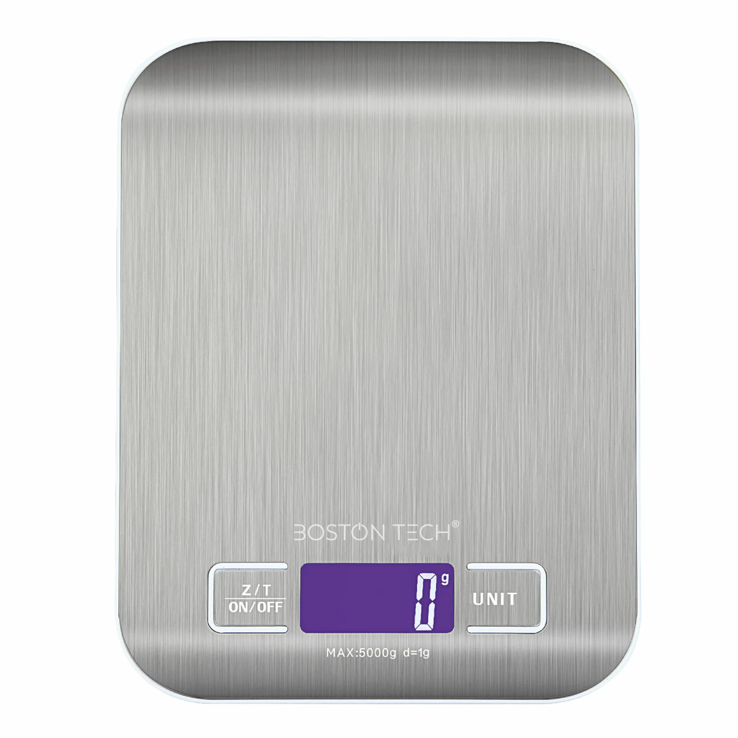 Bilancia da cucina digitale HK 105 Bilancia ad alta precisione in acciaio inossidabile, impermeabile. Capacità 5 kg. Schermo LCD.Batterie incluse. Funzione tara. Libro di ricette scaricabile