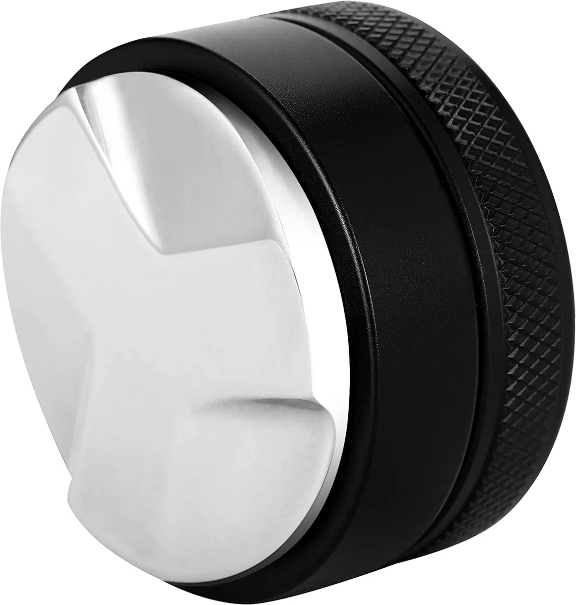 VIA CREMA Livellatore Caffè per Portafiltro 58,5 mm Coffee Leveller (58,5 mm) Distributore Macchine Espresso Acciaio Inox Presa Antiscivolo