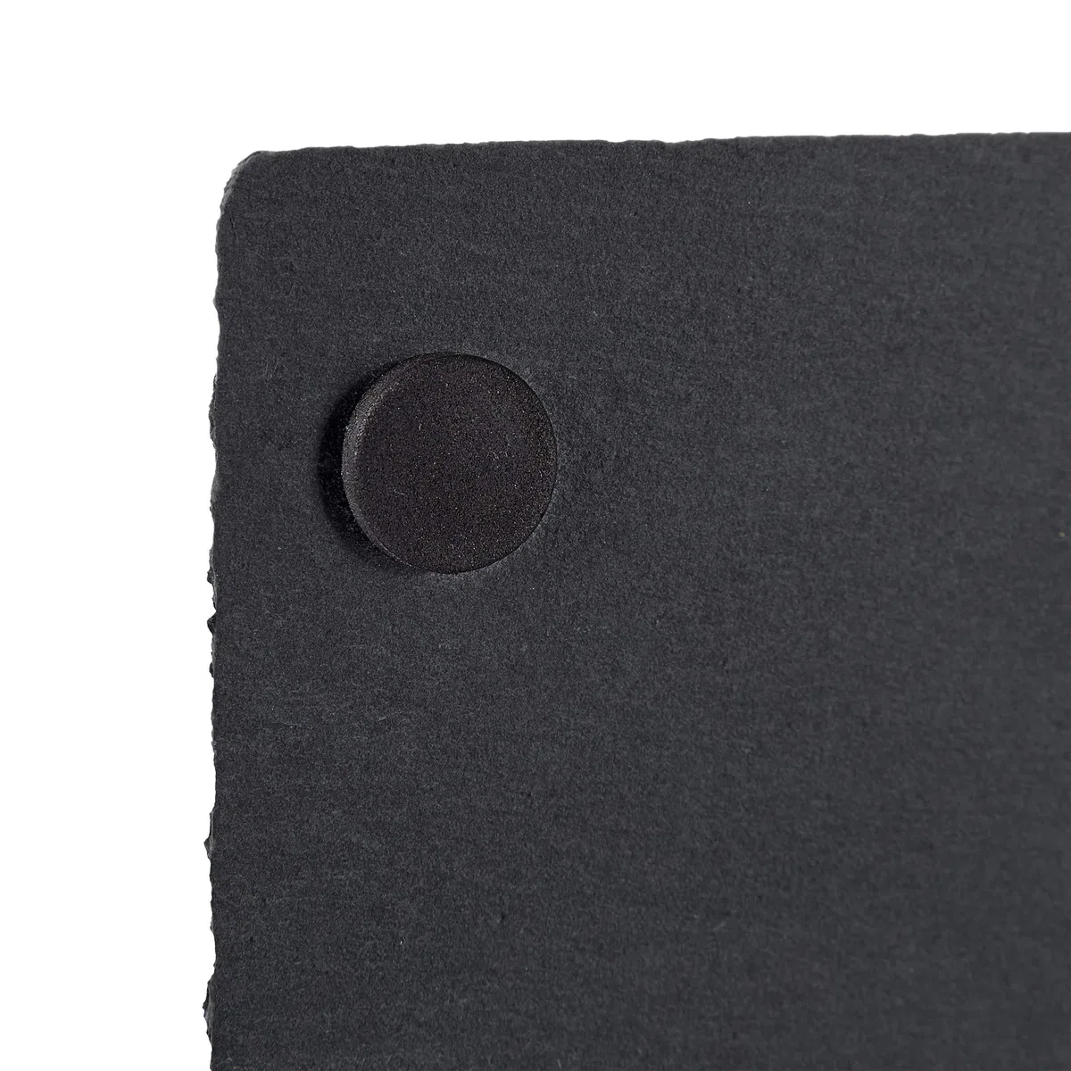 Relaxdays Set da 6 Tavolette in Ardesia, Piatti Spaziosi, da Portata, per Scrivere, 30x10 cm, Antracite