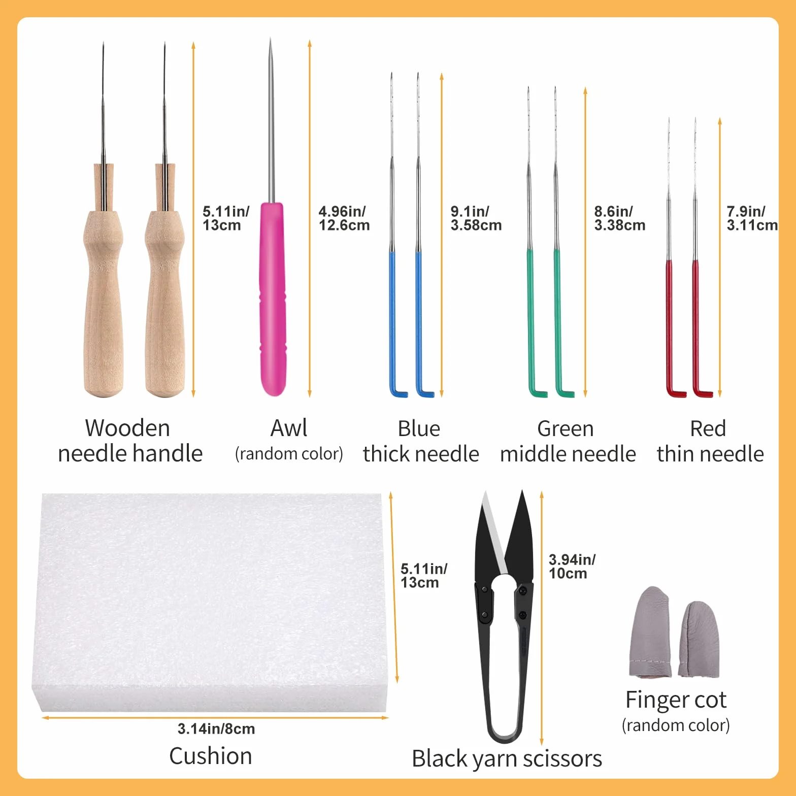 JUPEAN Kit per infeltrimento ad ago, filo di lana (5 g/colore), kit completo per infeltrimento ad ago con strumenti e forniture di base in feltro in fibra di lana, materiale per filatura a umido per