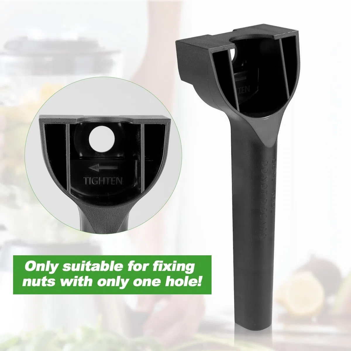 Lama di Ricambio Frullatore per Vitamix 64oz 32oz, Gruppo Lame in Acciaio Inox con Presa di Trascinamento e Chiave