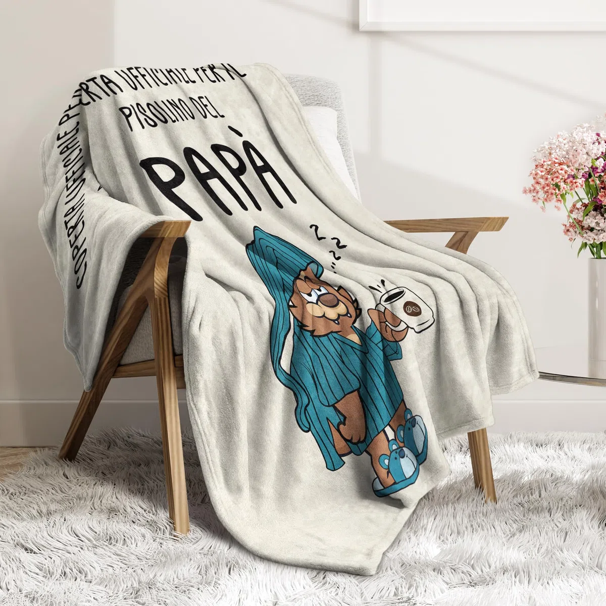 Regalo Natale per Papà, Regalo Papà, Regalo Papà Compleanno, Idee Regalo Papà, Regali per Papà, 50×60 pollici Flanella Coperta, Regalo Festa del Papà