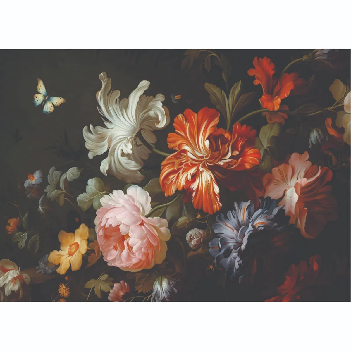 Carta di riso Bouquet scura, 29 x 40cm (1pc) - per decoupage di poster per mobili da CRAFT KREATIVELY
