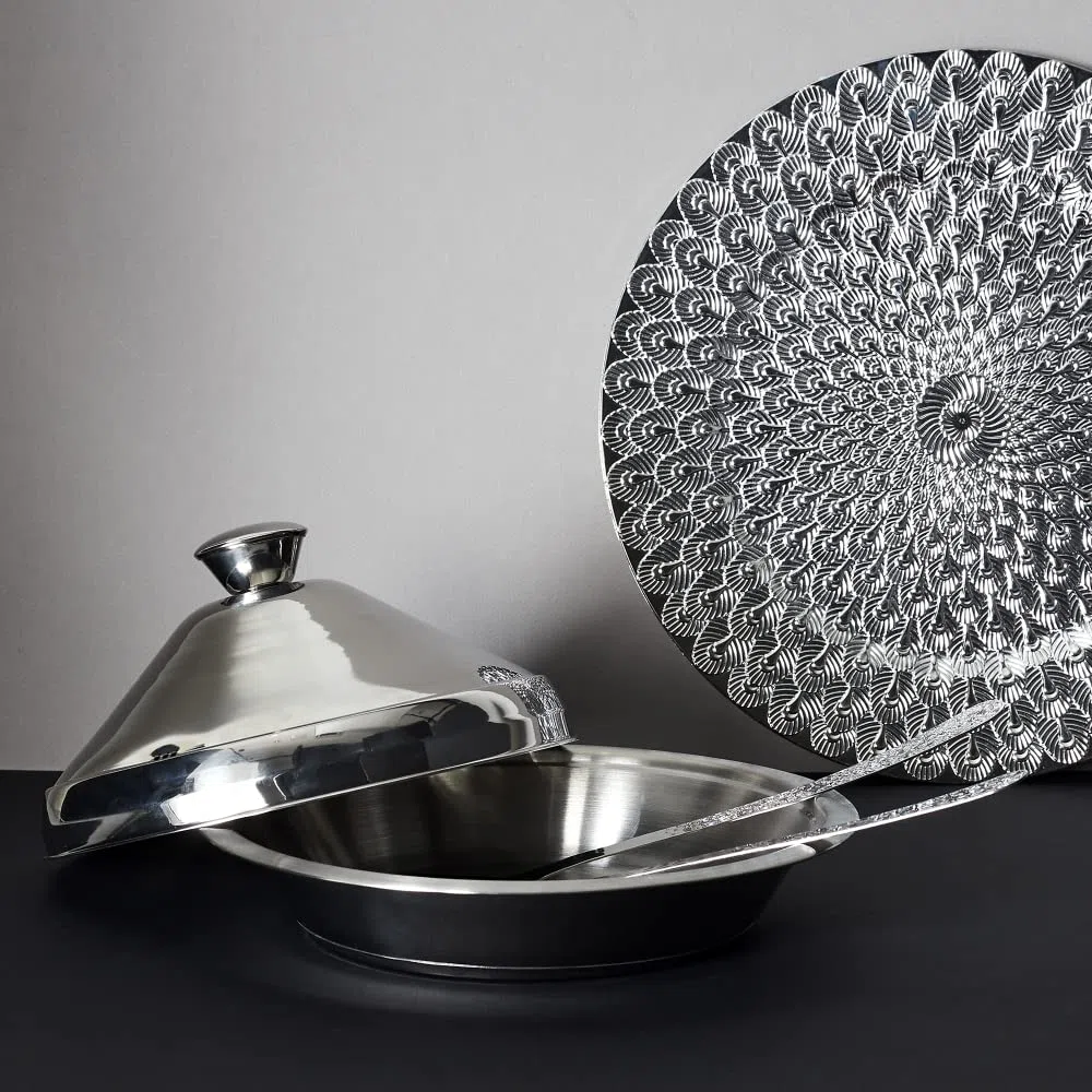 COOK CONCEPT Cook Concept KC2551 - Tajine in acciaio inox, 24 cm, cottura specifica, acciaio inox, 30,00 x 30,00 x 16,00 cm