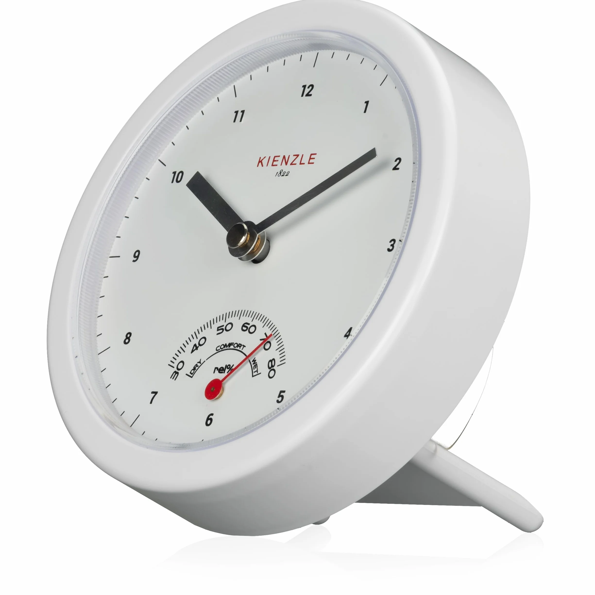 Kienzle Orologio da bagno con movimento al quarzo, igrometro, con ventose resistenti agli spruzzi