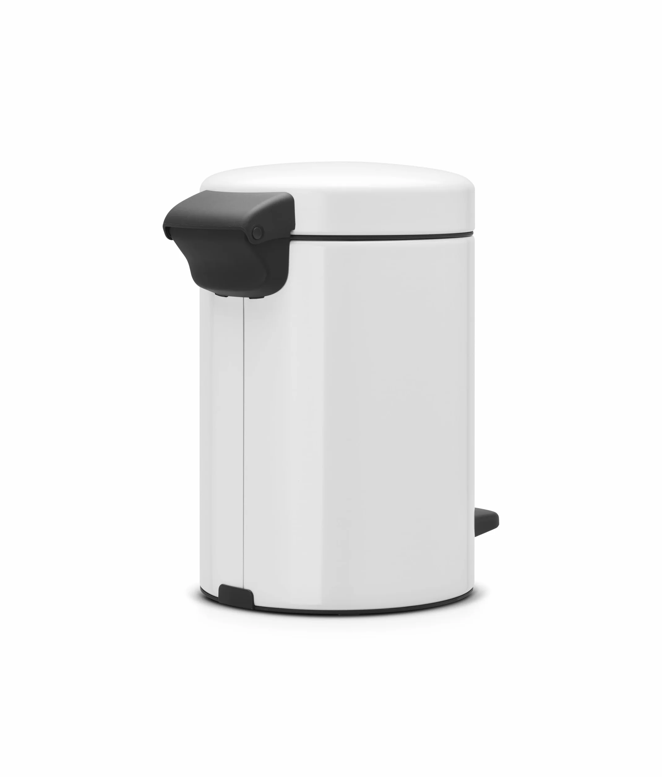 Brabantia Pedal Bin Newicon Pattumiera a Pedale, Secchio Interno in Plastica, Bianco, 3 lt