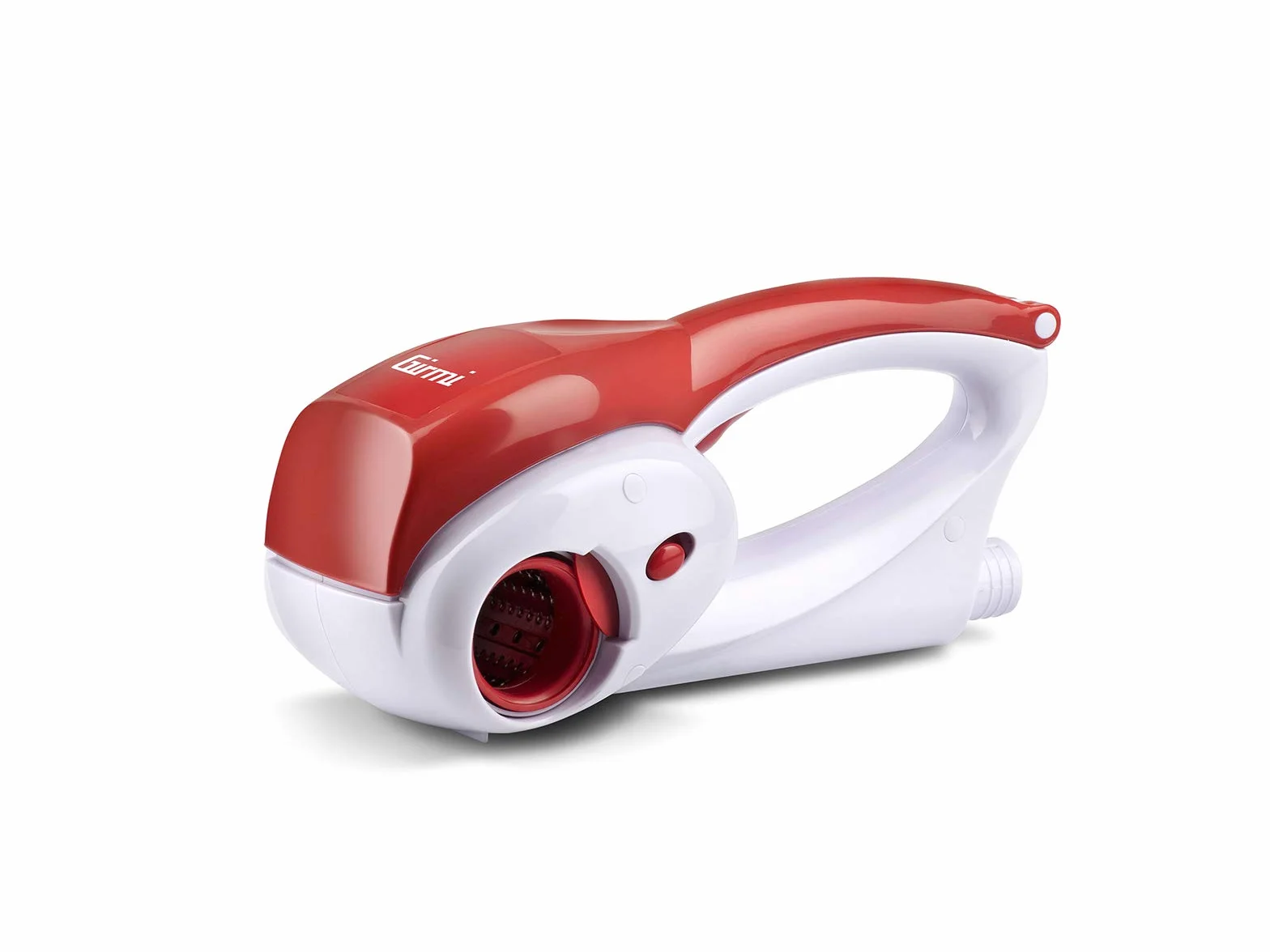 Girmi GT02 Grattugia Ricaricabile, 12W, 2 Rulli INOX, Bianco/Rosso