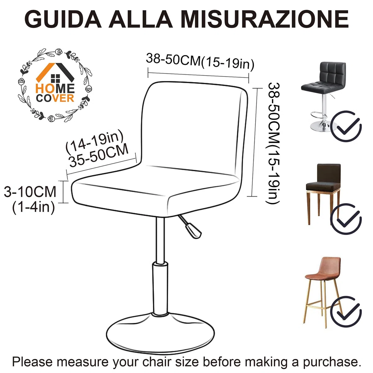 Coprisedia Da Bar Con Schienale, Elastico Velluto Tessuto Copriseduta Per Sgabelli Da Bar Rimovibili Schienale Basso Girevole Coprisedie-Taupe-2 pezzi