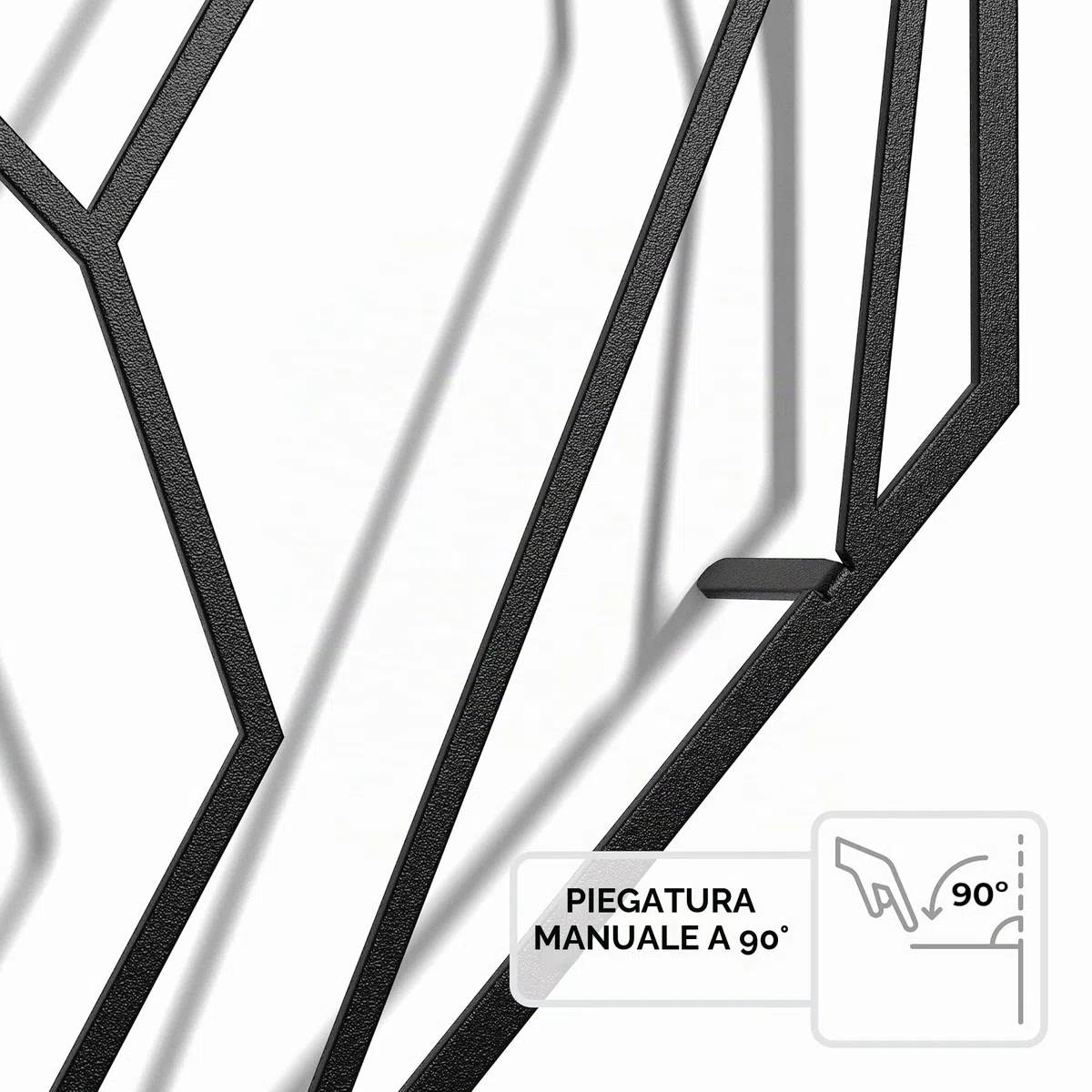 keluly Decorazione in metallo - Scultura da parete galleggiante, con ombre, in acciaio (43 x 31 cm, cavallo)
