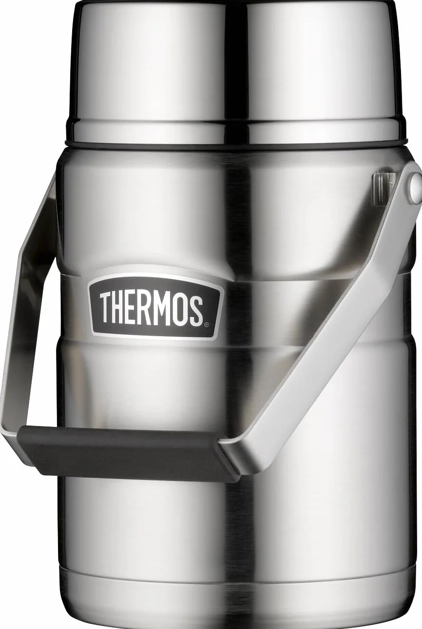 Thermos STAINLESS KING FOOD JAR - Contenitore termico in acciaio INOX con inserti e manici, 12 h caldo/24 h freddo, per pasta, zuppa, cereali, contenitore termico per cibo grande