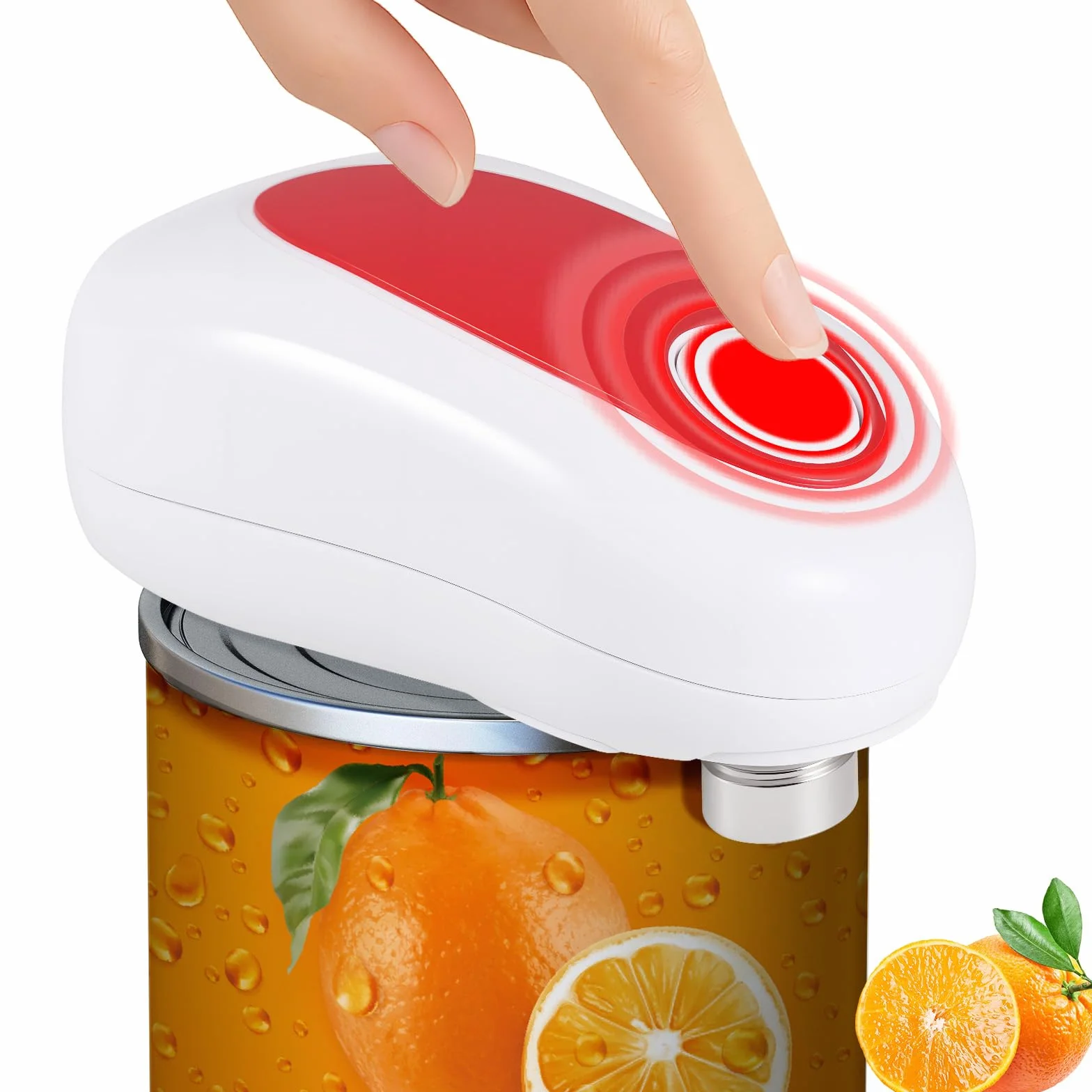 Starvortex Apriscatole Elettrico, Funzionamento Automatico Con Un Solo Tocco, Gadget da Cucina Compatto e Portatile, Bordo Liscio, A batteria, A mani libere, per Artriti e Persone con Mani Deboli