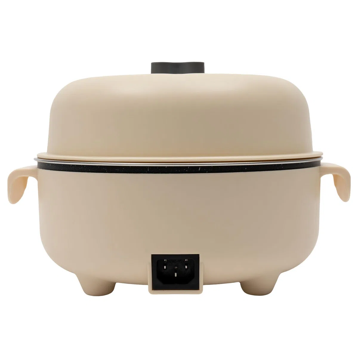 1.5L Elettrico Hot Pot, Mini Multicooker con 2 Vassoi per il Vapore per 1-2 Persone, Ideale per Famiglie, Studenti, Appartamenti, Uffici, Gite, Campeggio, Pic-Nic (Cachi)