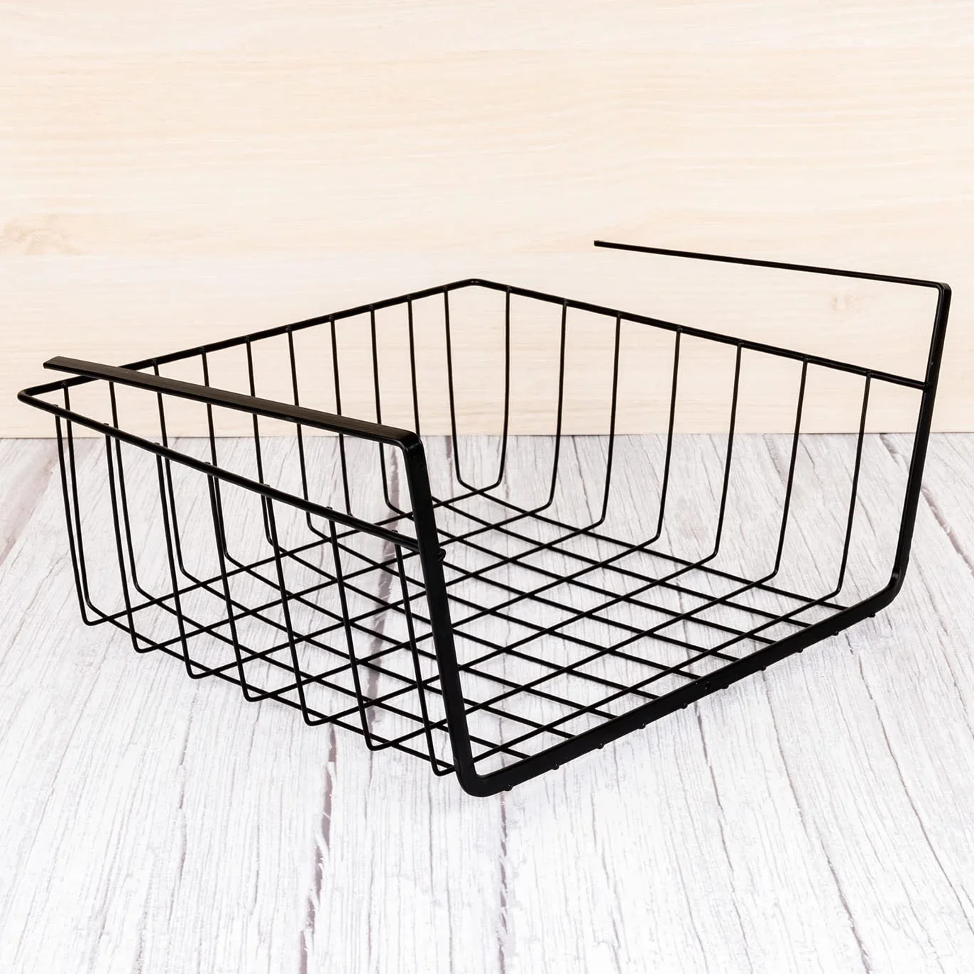 Confezione da 2 cestini portaoggetti da cucina sotto ripiano cestello in metallo per armadi da cucina 30 x 24,5 x 14 cm cestino appeso sotto mensola