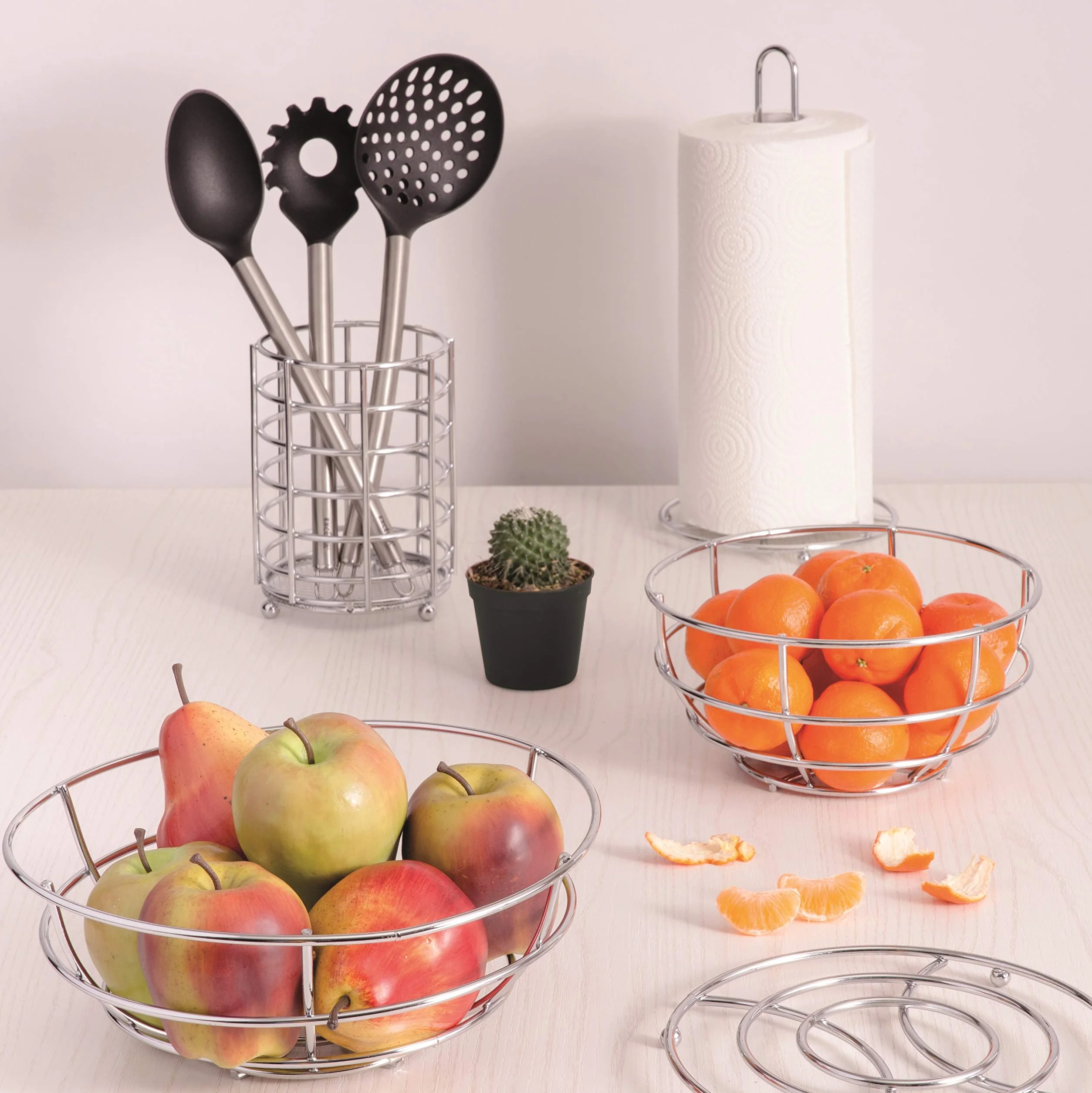 Excelsa Classic Set Utensili da Cucina, Nylon, Nero, 5 Unità