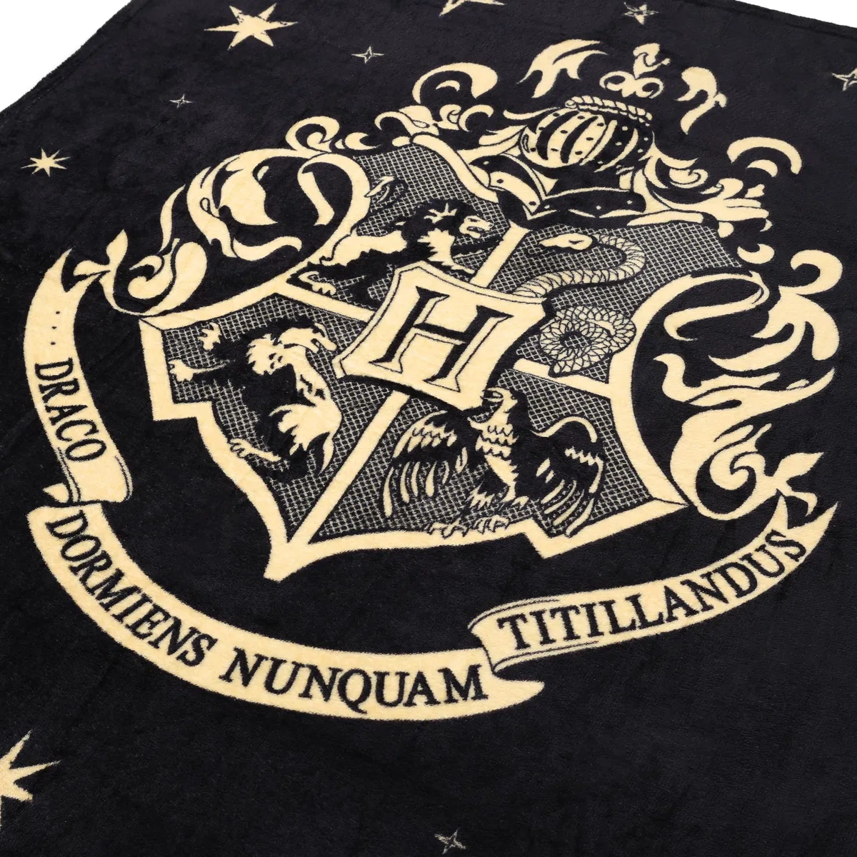 Harry Potter Coperta morbida con stemma di Hogwarts come regalo per bambini per compleanno e Natale, 130 x 150 cm