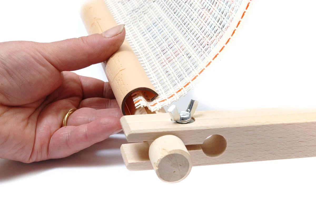 Elbesee-Telaio Easy Clip, Dimensioni Telaio a Rullo Tradizionale, Legno, 30 x 68 cm