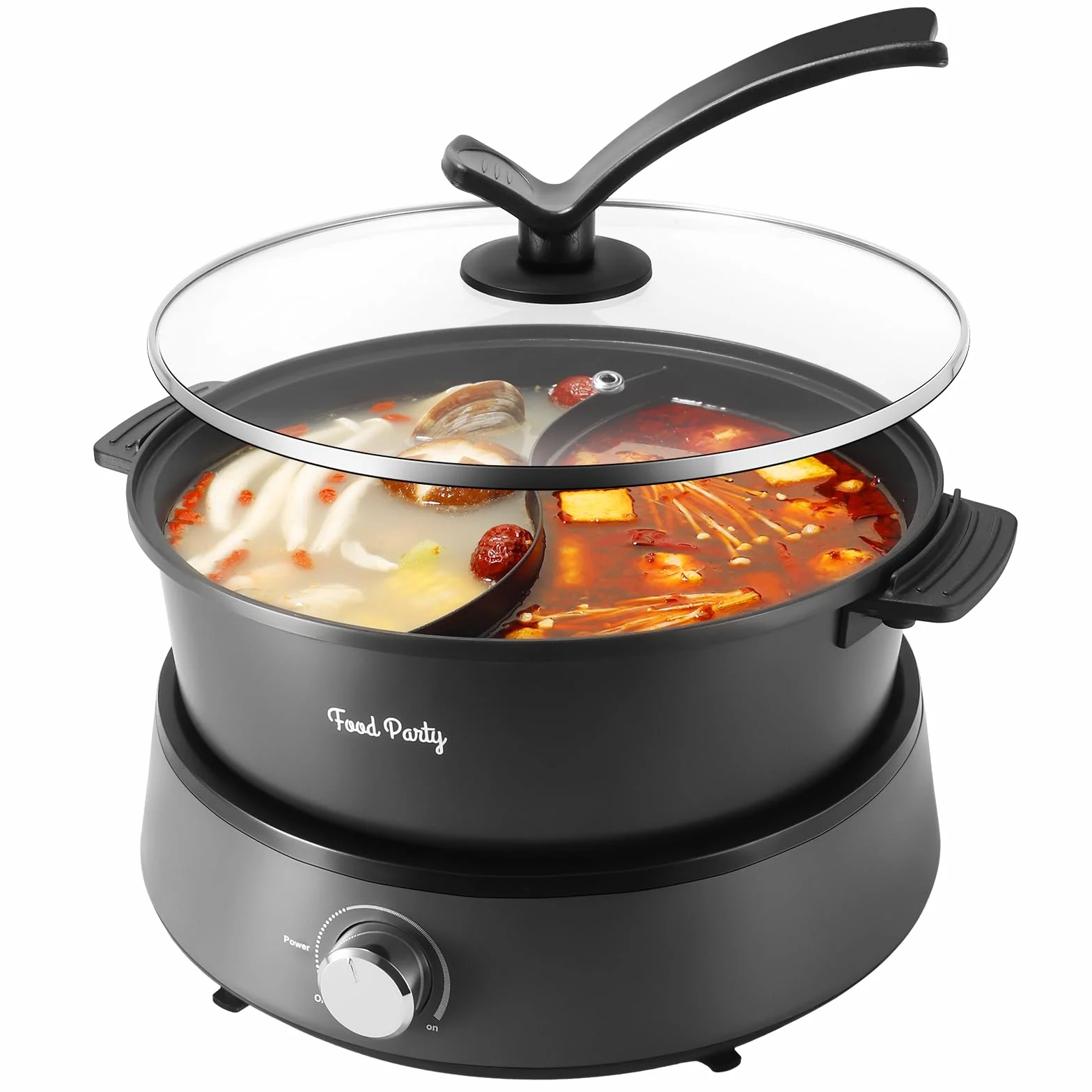 Food Party Hot Pot Elettrico Hotpot 4L Pentola Elettrica 220V 1350W Fondue Cinese Shabu Shabu Hotpot, FPJ204