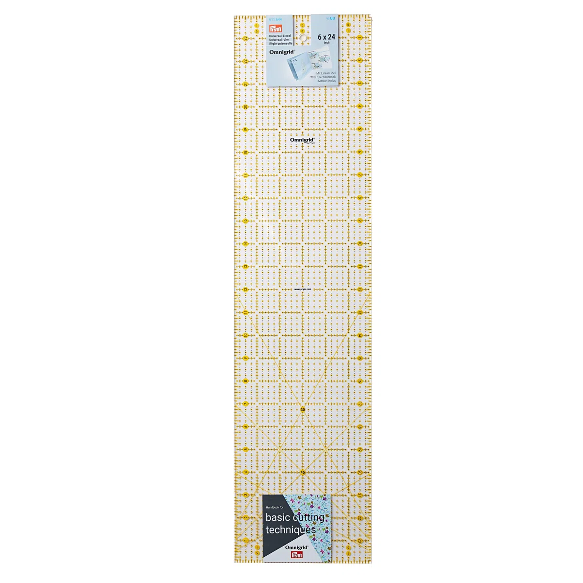 Prym Omnigrid - Righello universale in plastica, trasparente