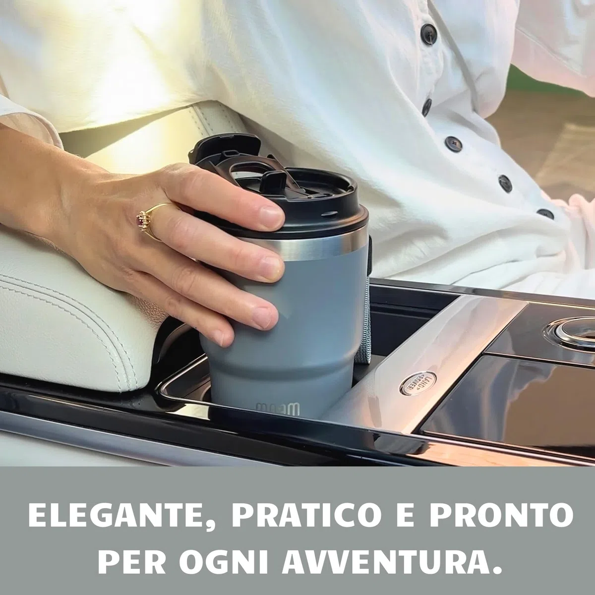 Tazza Termica Caffe 360ml - Mug Termica - Acciaio Inossidabile Isolato ed Ermetico - Tazza Termica da Viaggio - Travel Coffee Mug - Termos Caffè - Themos Te Caldo (360 ml)