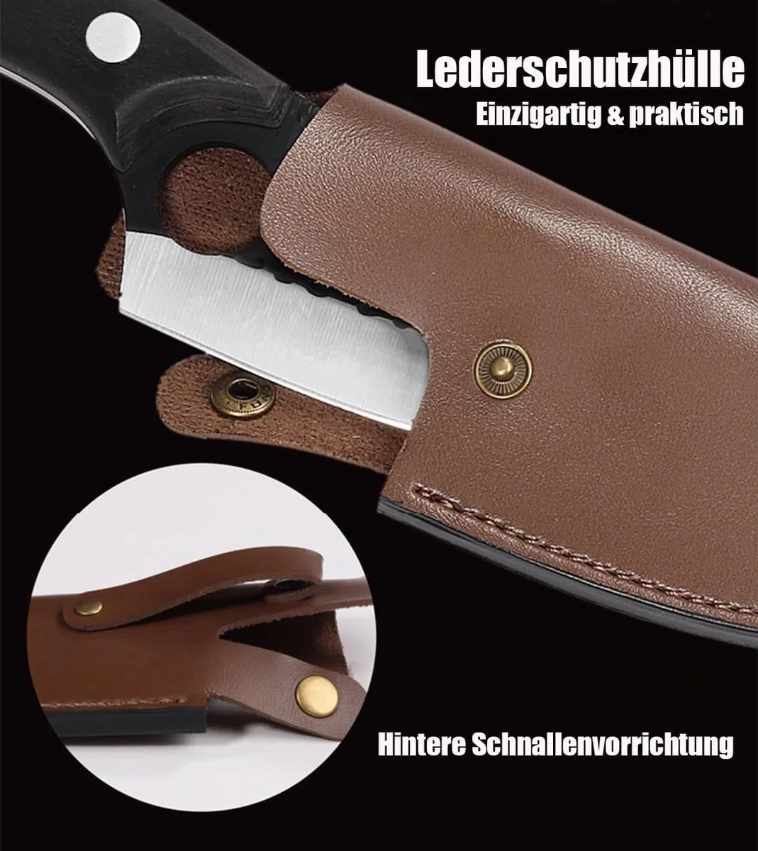 Kochmesser, Küchenmesser - Perfekt zum Schneiden und Zerkleinern, für Grill, Küche und Heimgebrauch