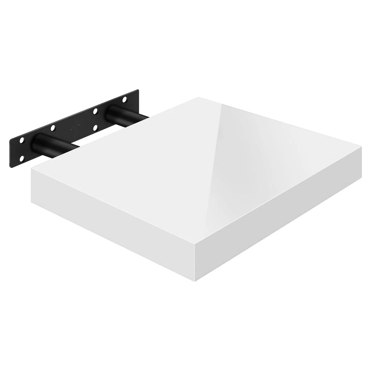 WOLTU Mensola da Muro Scaffale Sospeso da Parete Libreria Piccola per Soggiorno Cameretta Porta CD DVD, Pannello MDF 25x22,9x3,8cm, Bianco, RG9488ws