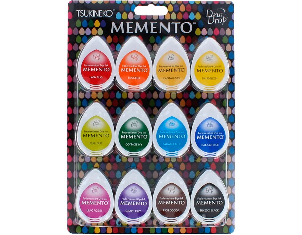 Tsukineko Momento, Kit di inchiosto pigmentato che non sbiadisce , 12 pz.