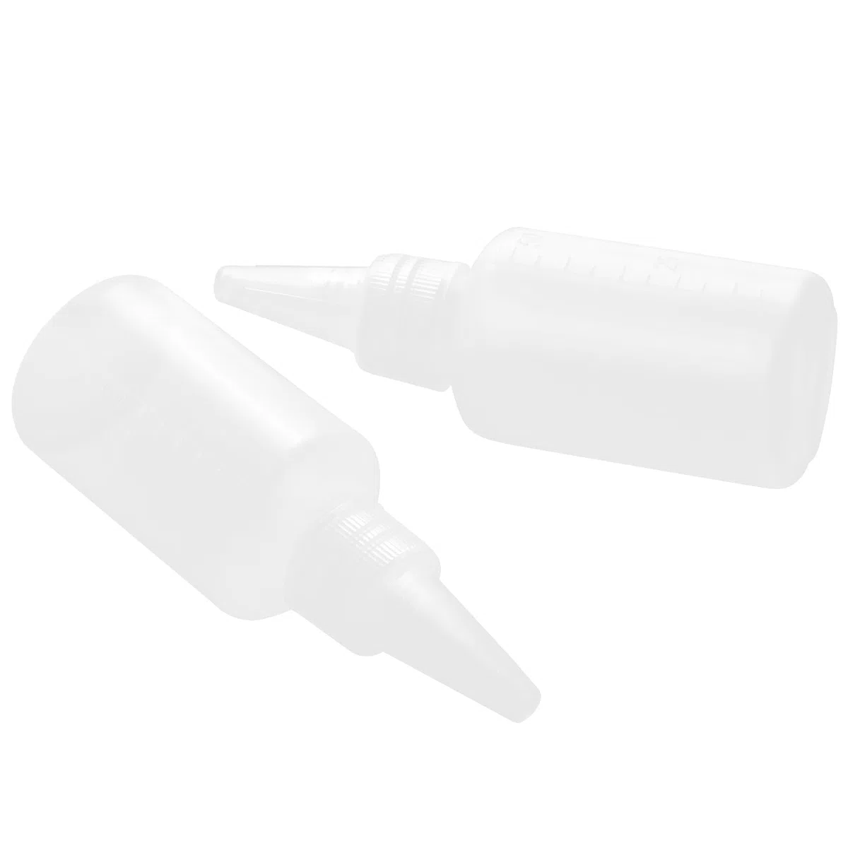Confezione da 50 bottiglie da 50 ml con beccuccio, piccole bottiglie in plastica per ketchup, multiuso per salse, condimenti, ketchup, senape, pigmenti