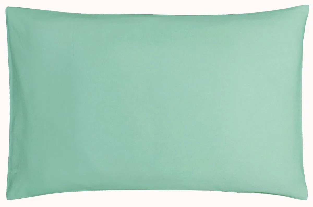 P'Tit Basile - Set x2 Federe Cuscino - 40x60 cm Cotone Superiore, 57 Fili / 2cm, Puntino per Dolcezza - Colori Disponibili - Turchese, 40x60 cm