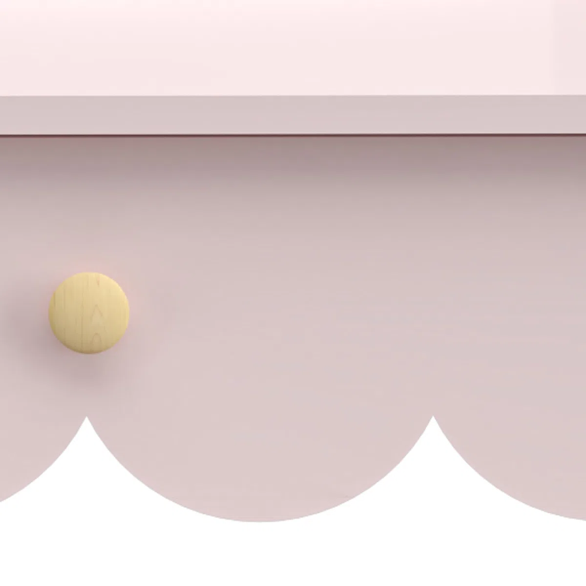 [en.casa] Set di Tavolo da Trucco per Cameretta con Specchio Rotondo e Sedia Tavolino da Toeletta Scrivania con Cassetto e Sgabello per Bambini - Rosa/Bianco