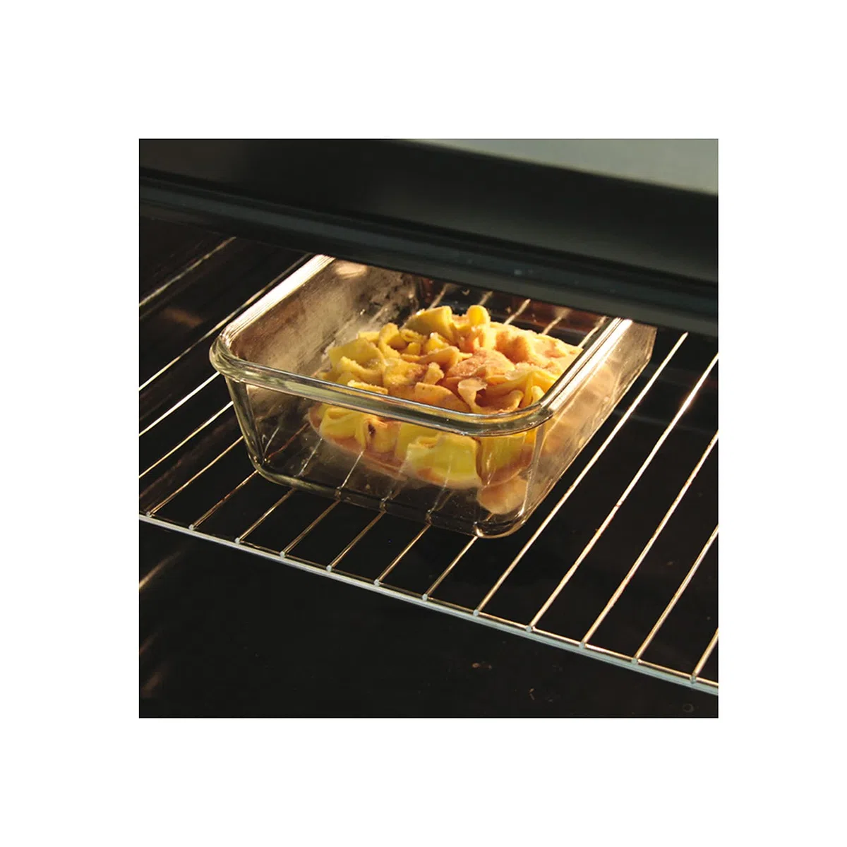 Pirofila in Vetro con Copertura Ermetica, Set di 3