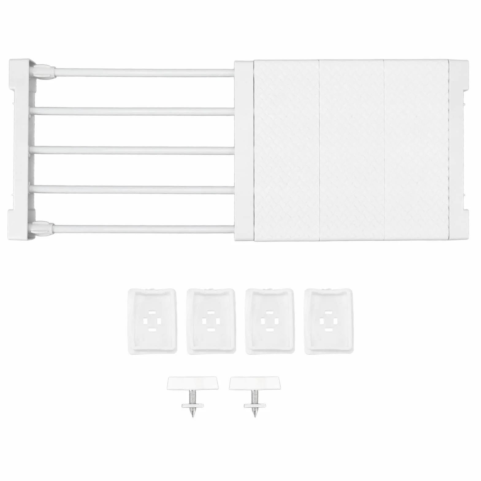HERCHR Ripiani Regolabili per Armadio, Telescopico Armadi Separatori Organizer per Guardaroba, Cucina, Bagno(38-55CM/14,96 pollici-21,65 pollici)
