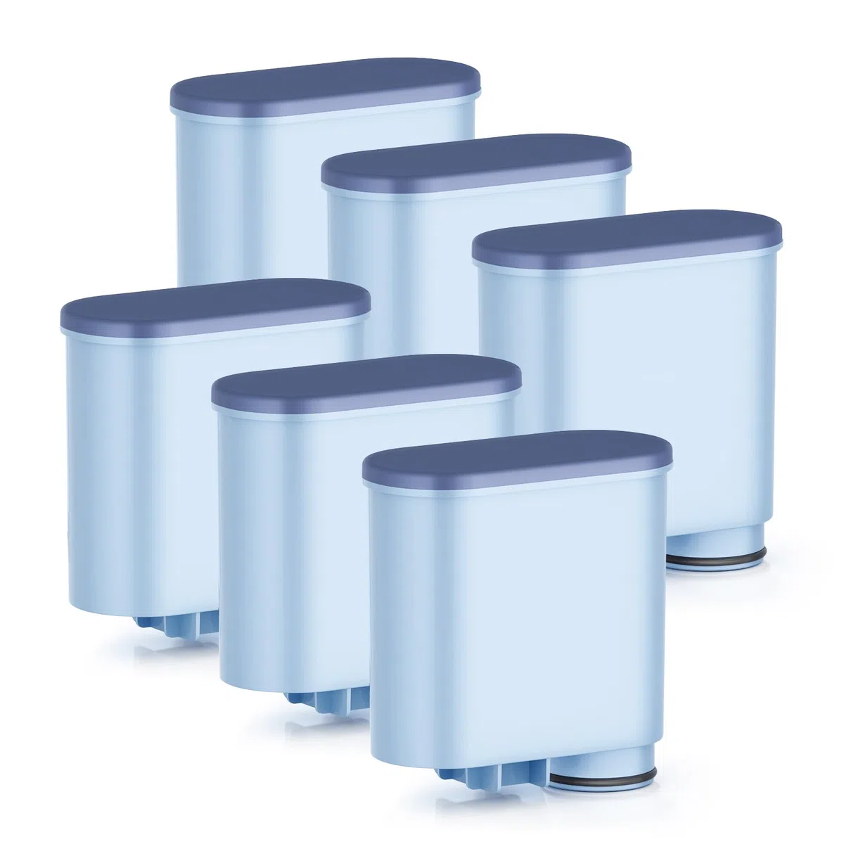 Confezione da 6 filtri per acqua, compatibili con Philips Aqua Clean Filter CA6903/10/22/99, adatti per macchine da caffè Philips e Saeco serie 1200/2200/3200/5400, senza BPA, 150 l, nuovo
