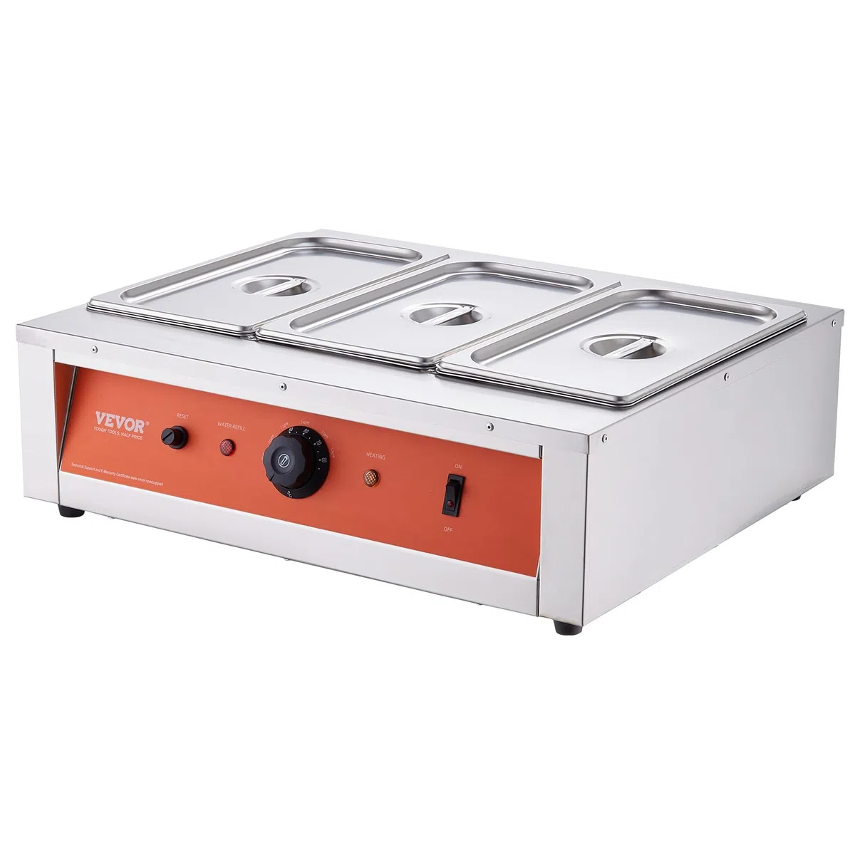 VEVOR Macchina per Fusione di Cioccolato in Acciaio Inox 3 Vasche da 3,3 L, Pentola Elettrica di Fusione del Cioccolato 1500 W Uso Commerciale per Hotel Albergo, Bagnomaria per Cioccolato 30℃ - 85℃