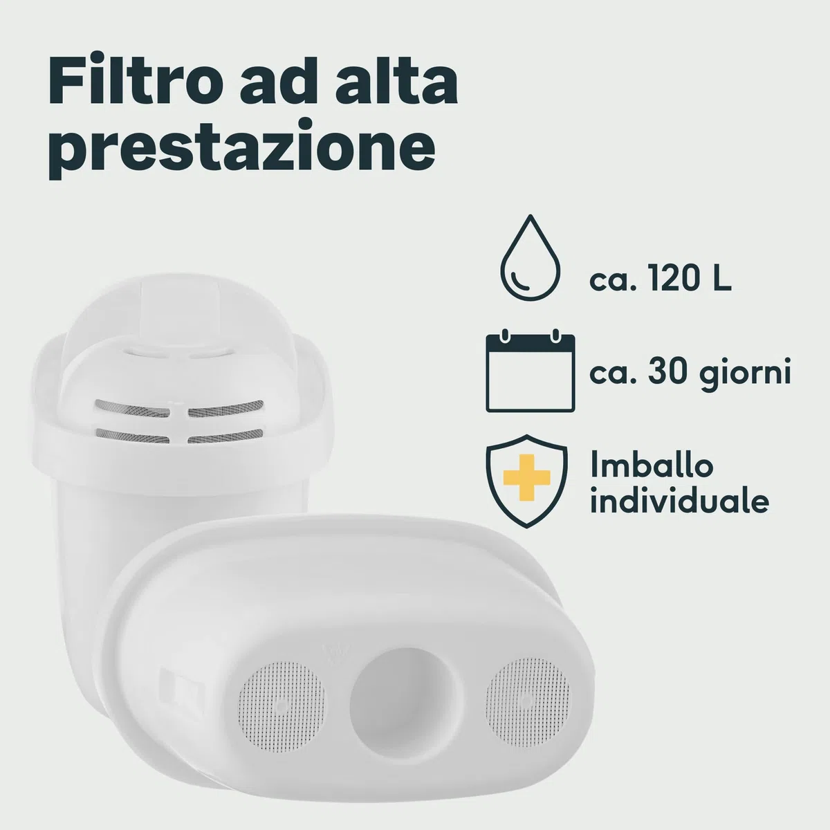 SILBERTHAL Cartucce filtro acqua 3 pz - Compatibile con Brita Maxtra - Riduce il calcare, il cloro e le impurità - Cartucce filtranti sostitutive