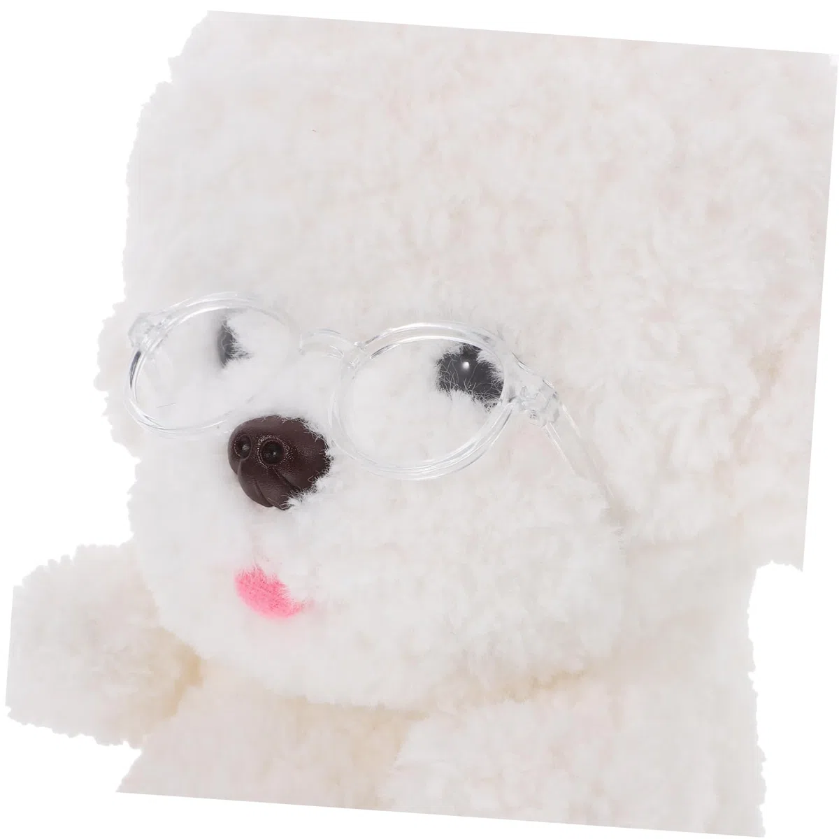 NUOBESTY 20 cm Occhiali da Bambola Peluche Bambola Divertente ed Elegante Occhiali di Scena Travestimento Mini Occhiali In Plastica Design Unico Dimensioni Versatili