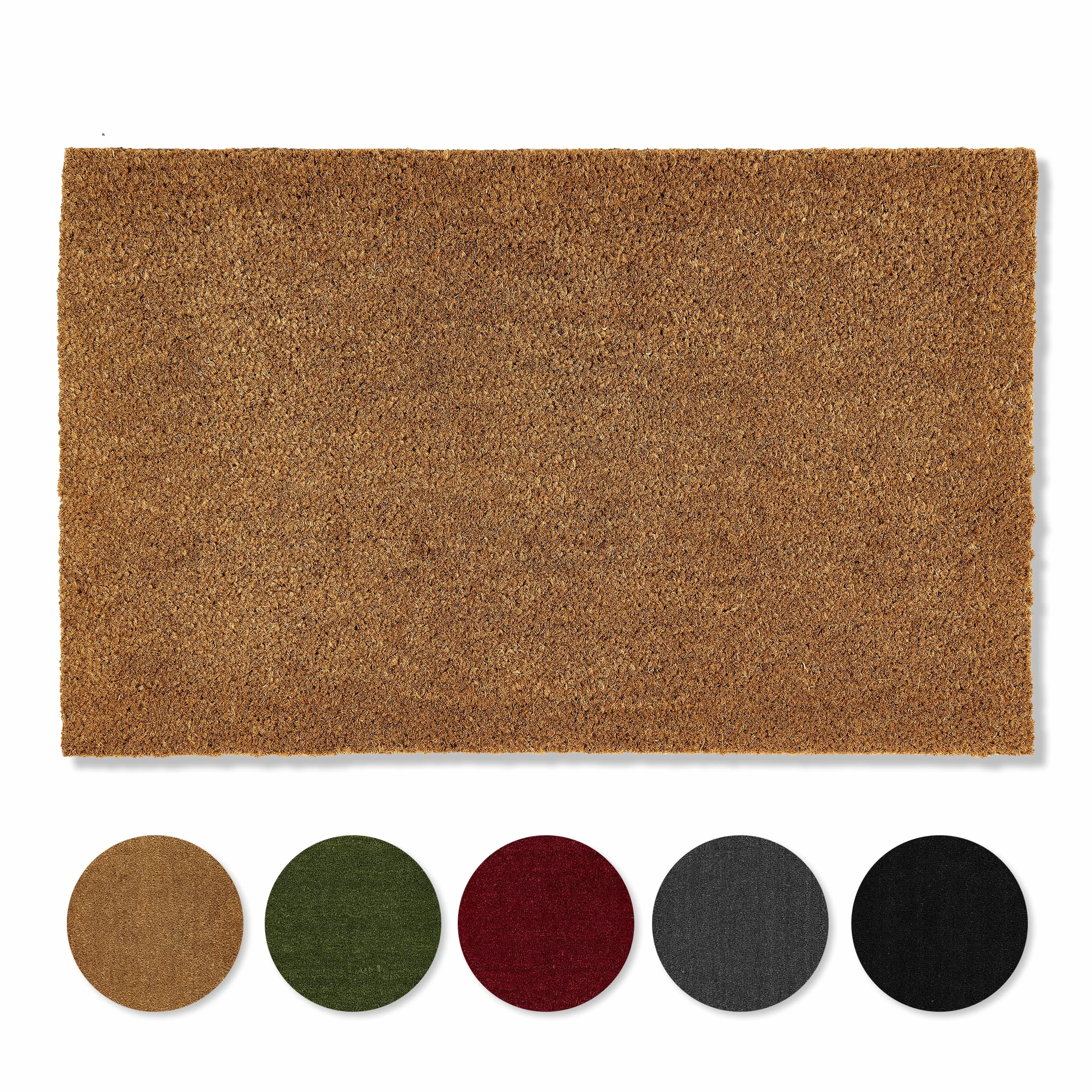 Carpido Zerbino in cocco antiscivolo - 40 x 60 cm naturale - Fibra naturale sostenibile per esterni coperti - 100% cocco - Tappetino per ingresso
