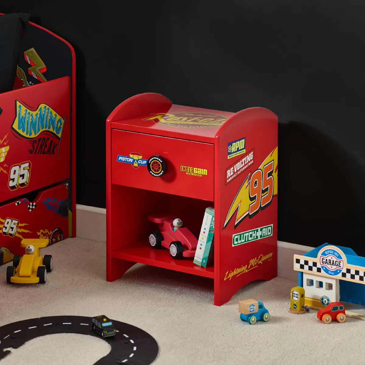 Comodino con cassetto Disney Cars