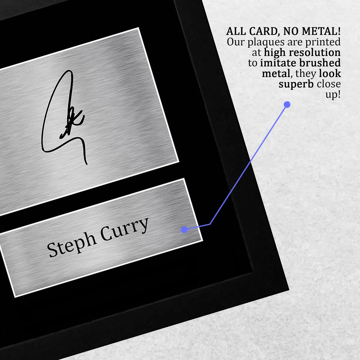 HWC Trading Stephen Steph Curry A4 Incorniciato Firmato Regalo Visualizzazione Delle Foto Print Immagine Autografo Stampato Per Golden State Warriors Appassionati Di Basket