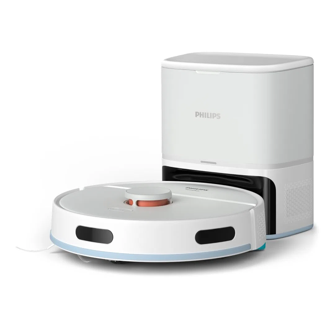 Philips Robot Aspirapolvere Serie 2000 - Aspirazione 2700 Pa, Navigazione Laser, HomeRun App, Stazione di Svuotamento Automatica, 130 minuti di Autonomia, Modalità Tappeto (XU2100/20)