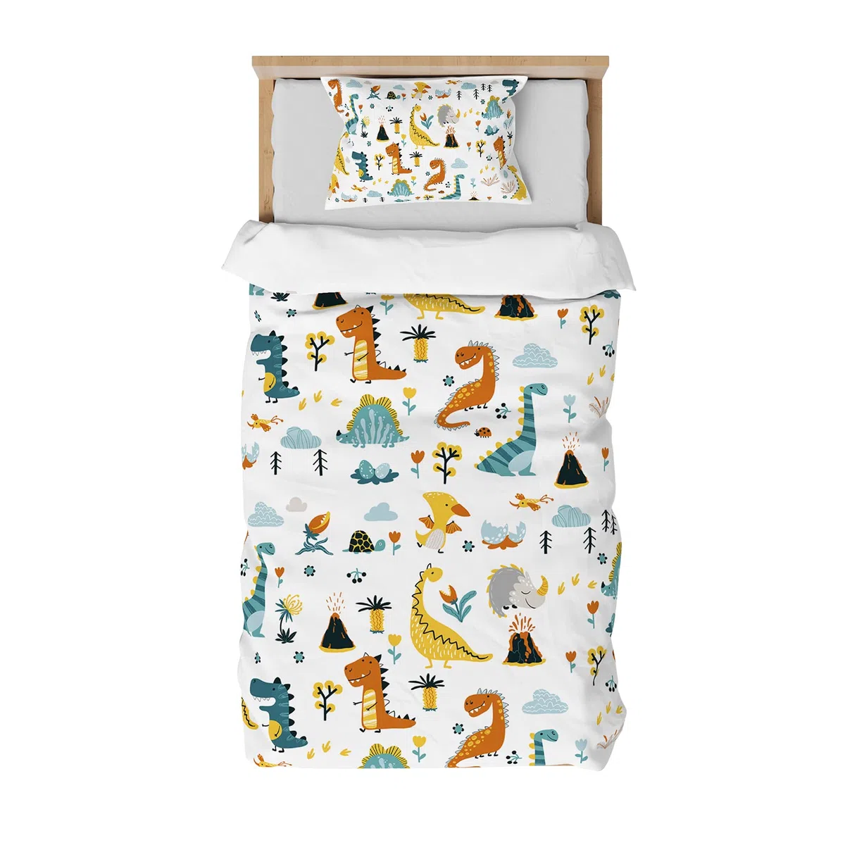 DJDEA Copripiumino Singolo Bambini in Microfibra, Biancheria da Letto con Cerniera 135x100 cm + 1 Federa 40x60 cm
