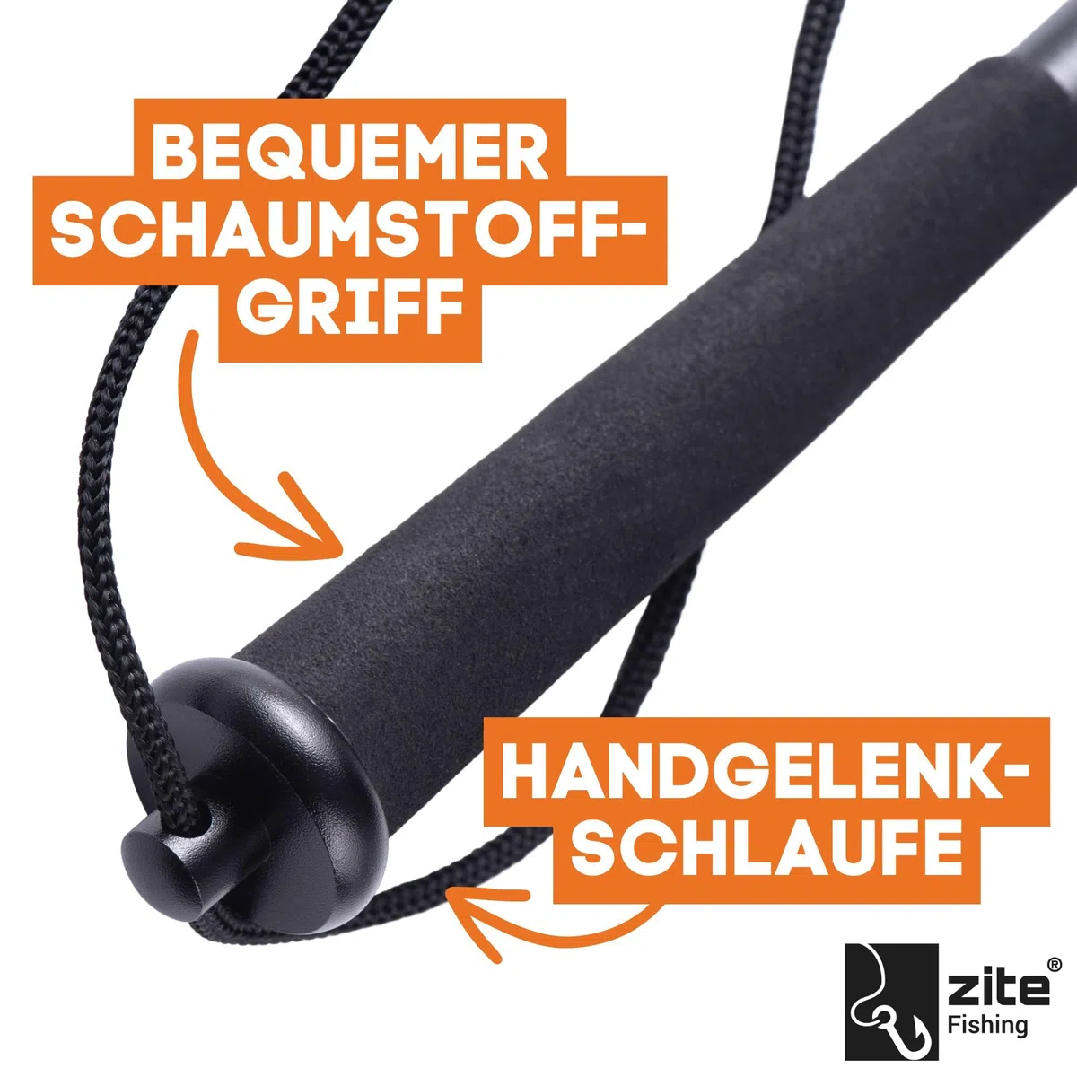 zite Fishing Robusto Uccisore di Pesci in Alluminio 25 cm - Manico Antiscivolo - Pratico con Moschettone Magnetico