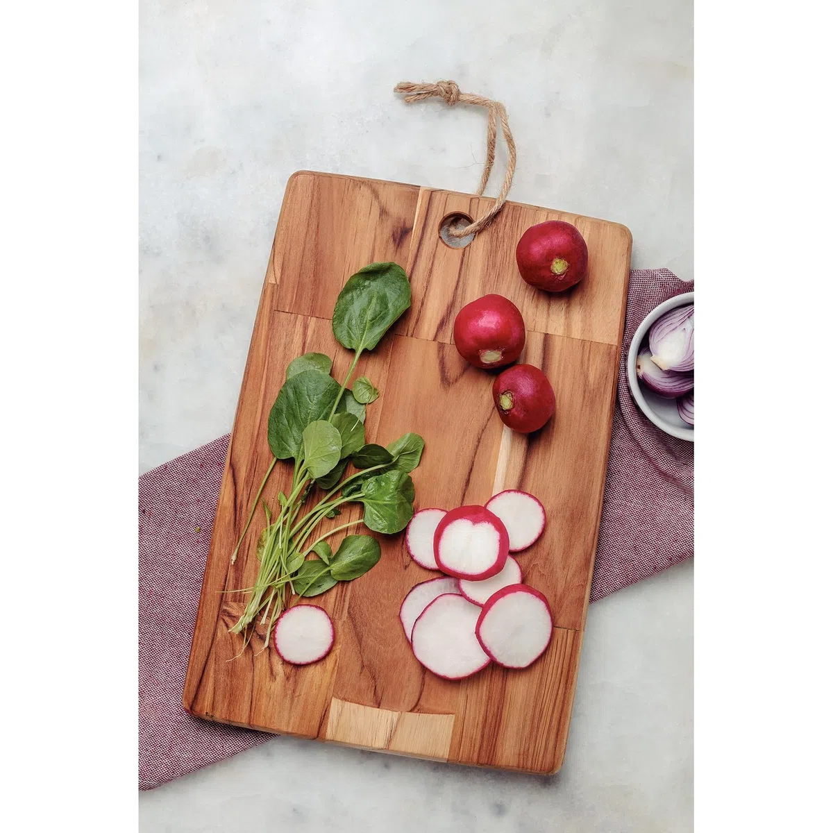 Tramontina Tagliere in Legno di Teak certificato per Presentazione e Taglio Kitchen 34 x 23 cm
