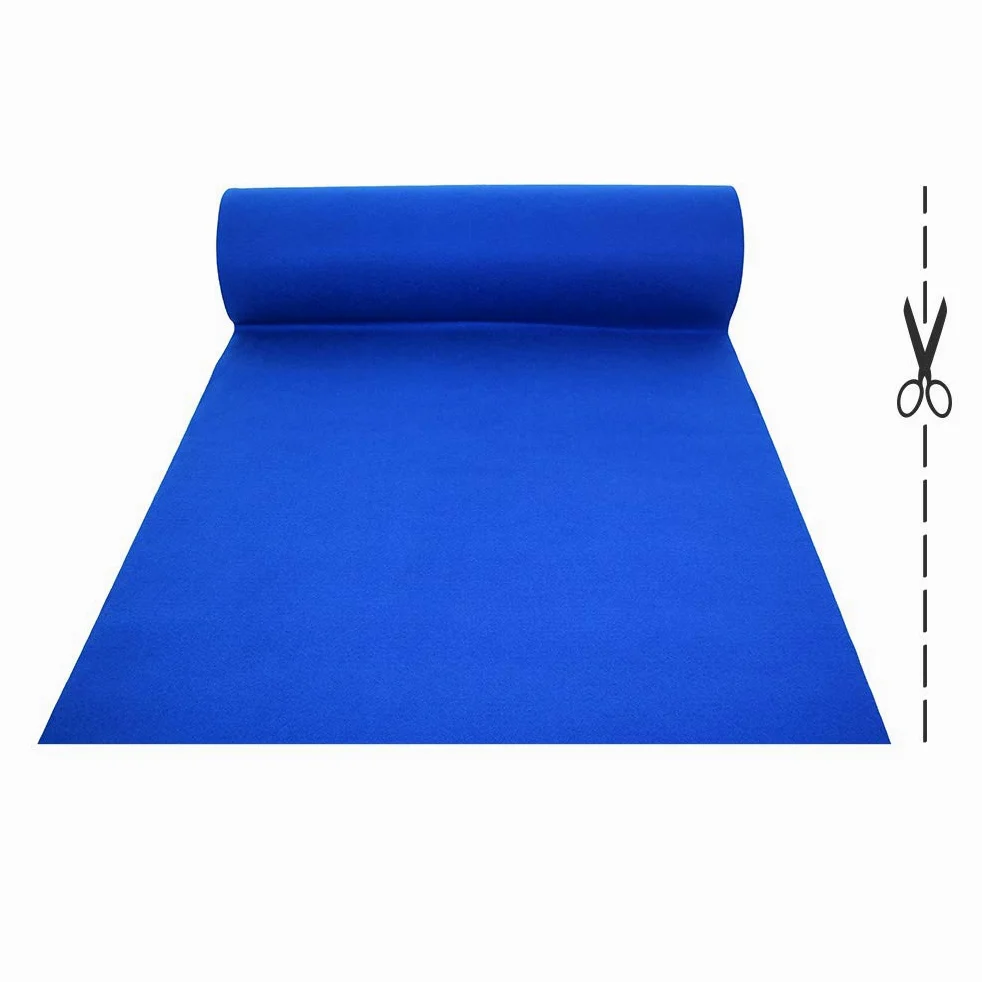 OLIVO.shop | Tappeto passatoia blu nuziale natalizio per matrimonio cerimonia evento negozi (1 mt x 5 mt)