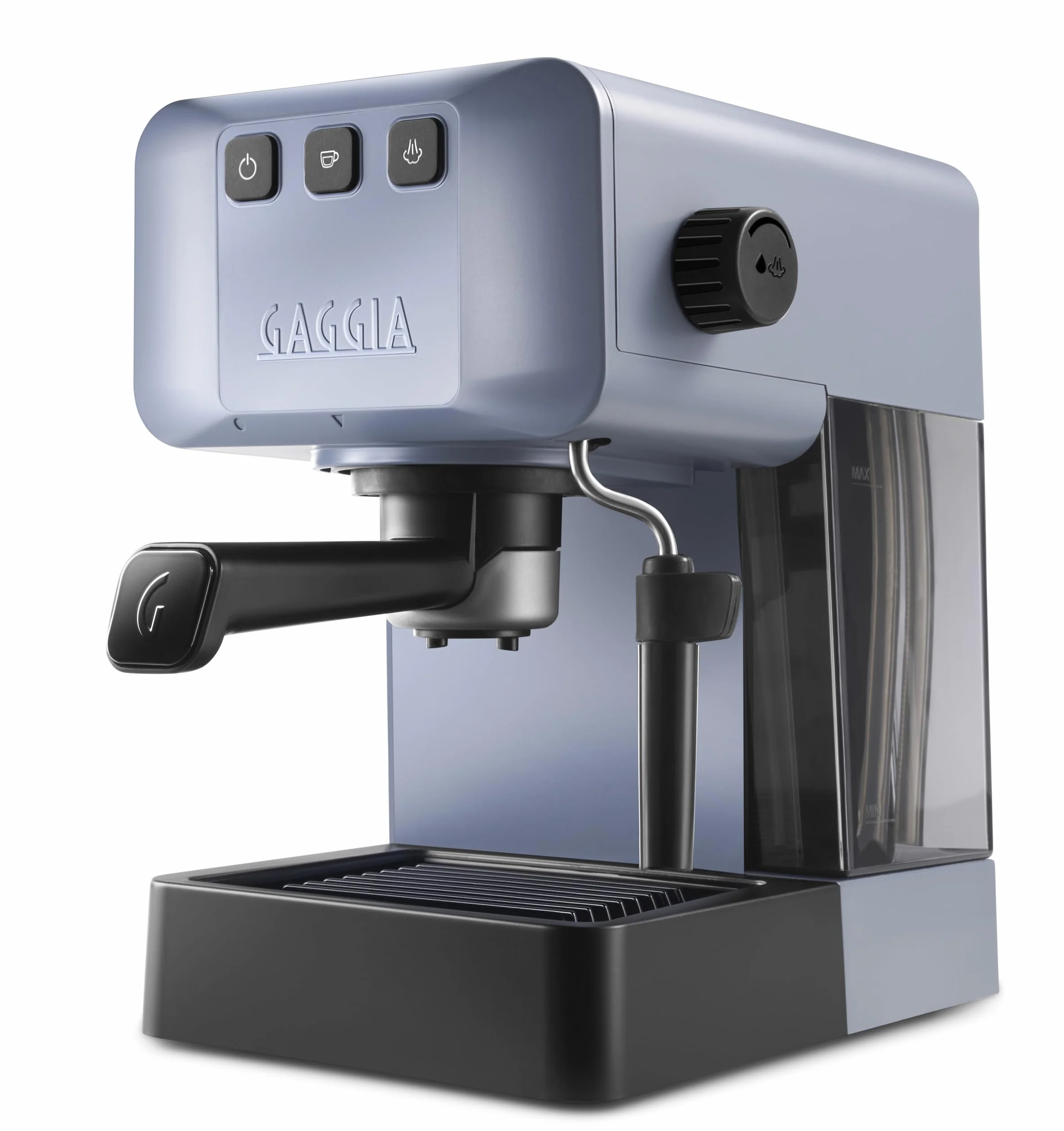 Gaggia EG2109 Grey Macchina Manuale da Caffè Espresso, Macinato o Cialde, Sistema POD per Espressi Cremosi Con Cialde, Pre-Infusione Automatica, 15 bar, Modello 2023, 100% Made in Italy