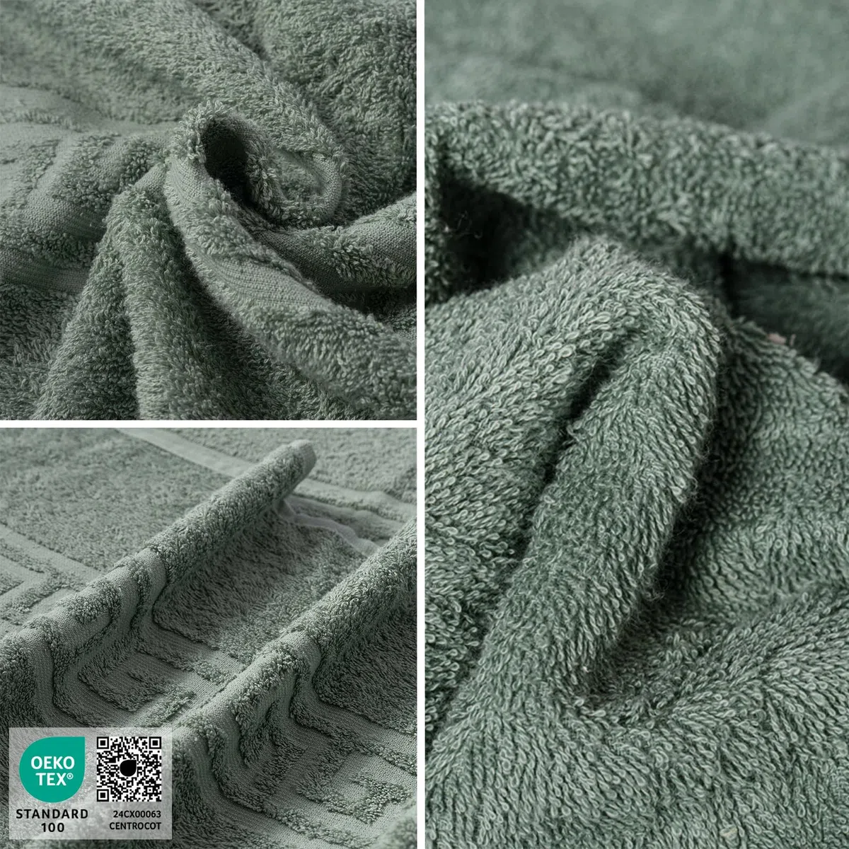 nice homeit Set 6 Asciugamani viso e mani 40x60 cm –Asciugamani bagno in 100% Cotone Filato ad Anello – Extra Morbido e Assorbente. MADE IN ITALY