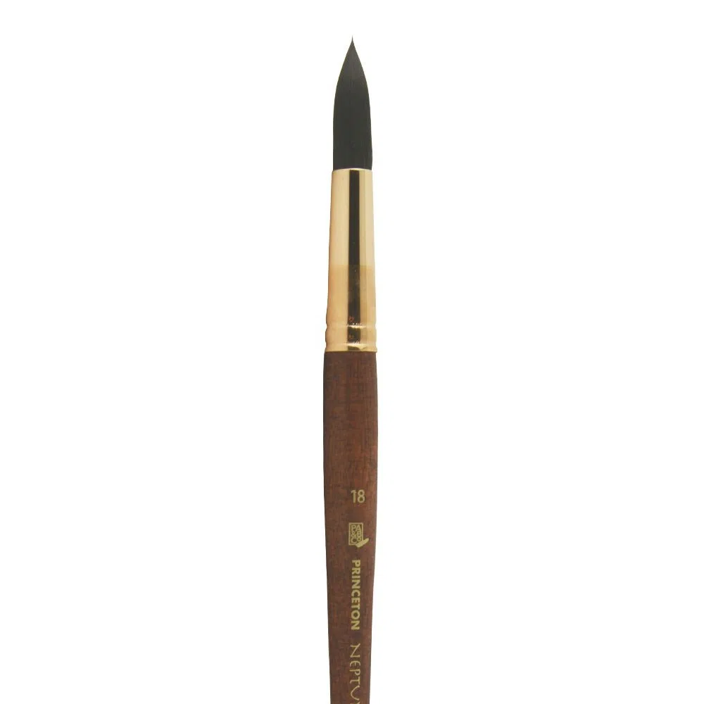 Princeton Artist Brush Neptune, Brushes for Watercolor Series 4750, Round Synthetic Squirrel, Size 18