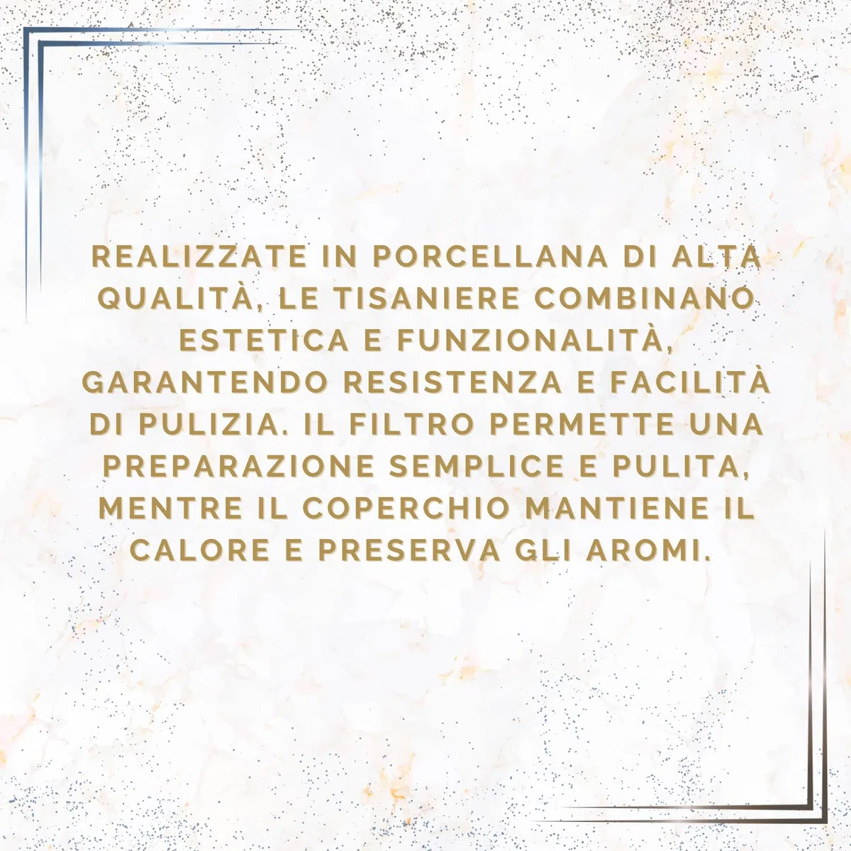 Set 2 Pezzi Tisaniere Tazze con Cucchiaio Filtro e Coperchio in Porcellana Liscia e Resistente Tisana The Infusi Elegante Idea Regalo